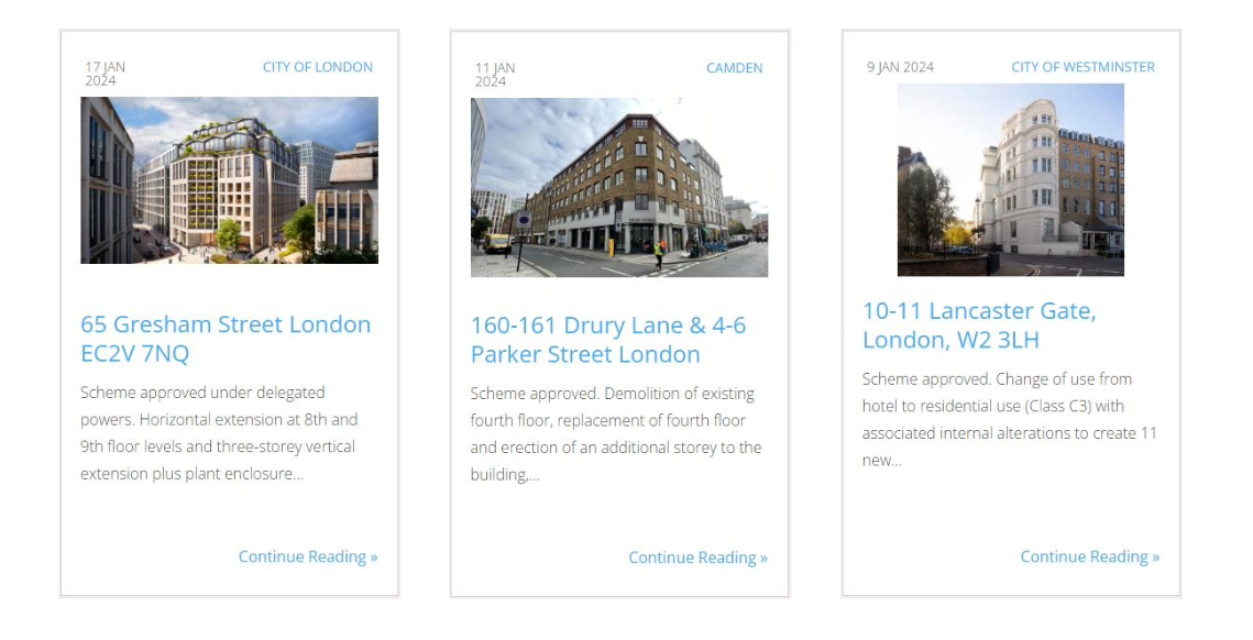 London Planning News banner 2024-1